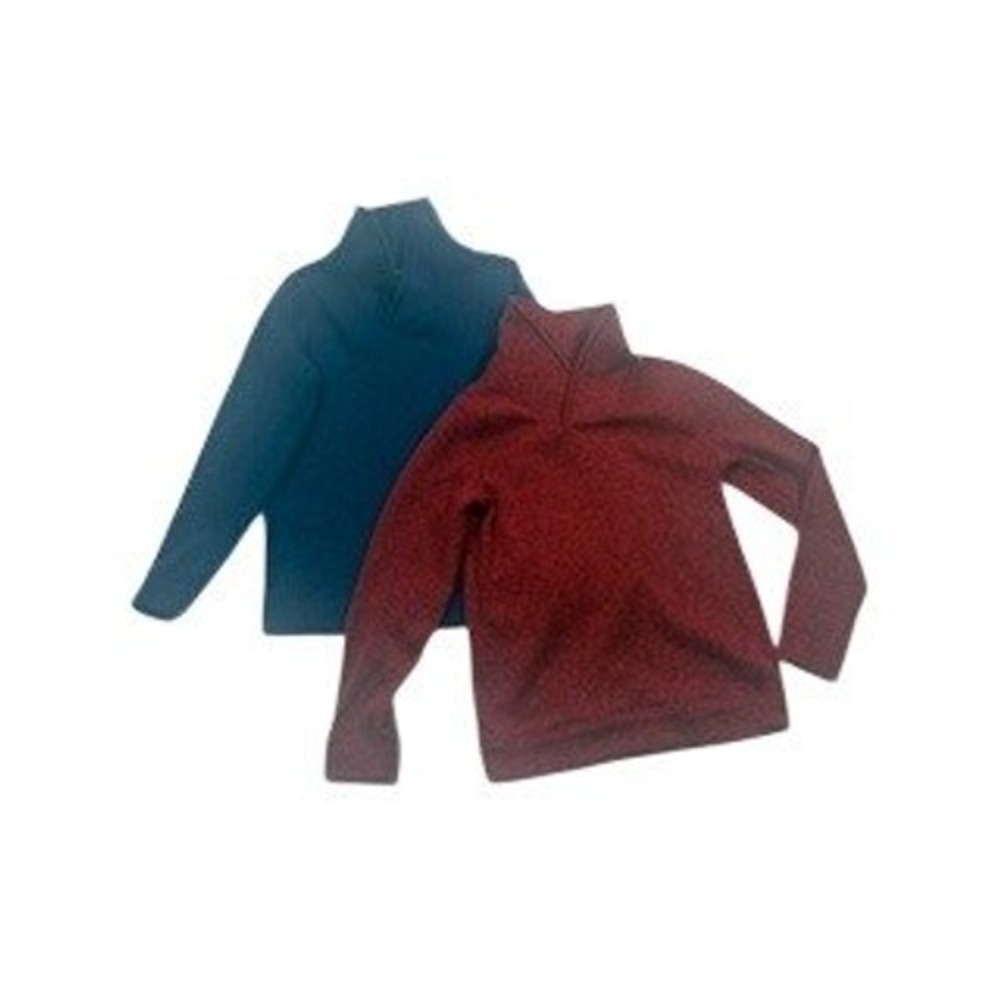 Lot of 2 - Sonoma Boys Pullover Sweater Shawl Collar Navy Burgundy Red L 14/16
